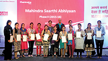 Mahindra felicitates daughters of truck drivers