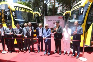 Eicher delivers Intercity 13.5m AC sleeper buses to Vijayanand Travels