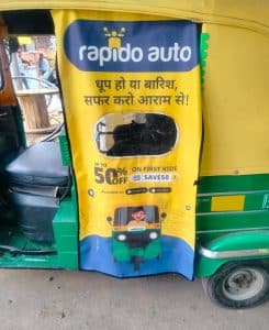 Rapido equips its autorickshaws with seatbelts and rain curtains