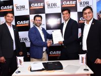 (L-R) Mr. Deepak Sharma, Director-Sales and Marketing, RDR Techsol, Mr. Shalabh Chaturvedi, Managing Director, CASE Construction Equipment - India & SAARC, Mr. Rajesh Gurjar, Managing Director, RDR Techsol and Mr. Ravindra Dagur, Director-Finance, RDR Techsol at the inauguration of RDR Techsol