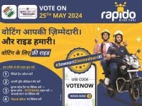 Rapido’s ‘Sawaari Zimmedari Ki’ Initiative Drives more than 10 lakh Voter Turnout in Indian General Elections 2024