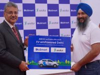 SIDBI and BluSmart: Flag-off ceremony of 140+ electric cars for ride-hailing service