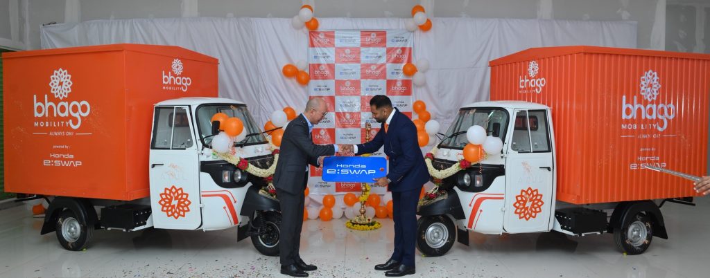 Honda e:Swap & Bhago Mobility Join Forces for Green EV Fleet Solutions