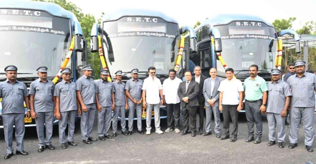 Tamil Nadu Launches Premium Intercity Bus Services with Induction of 20 Volvo 9600 Coaches