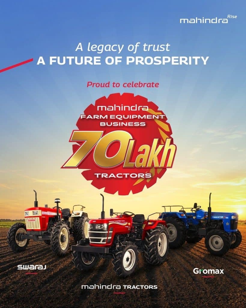 Mahindra Farm Equipment Business Crosses 7 Million Tractor Production Milestone
